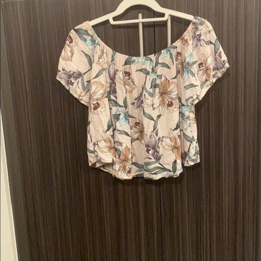 BP Floral Off-the-Shoulder Top